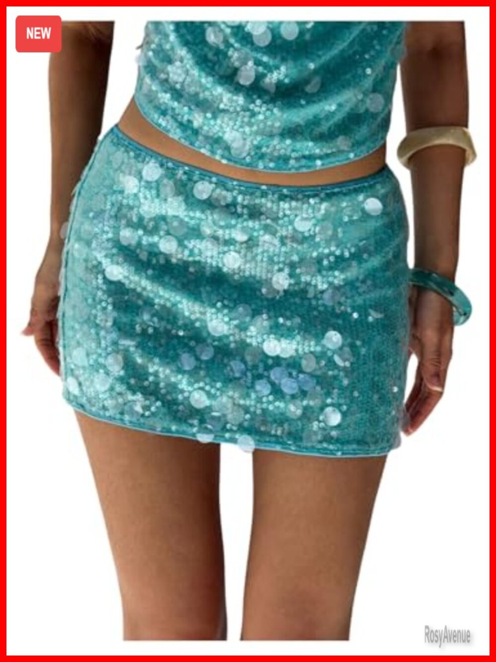 Sequin Ruched Bodycon Skirt Straigh Hem Mini Y2K Party Clubwear